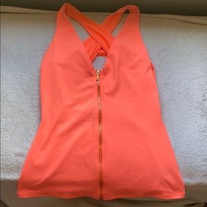 Bebe neon coral tank top